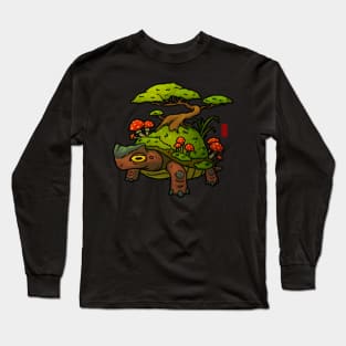 bonsai world turtle Long Sleeve T-Shirt